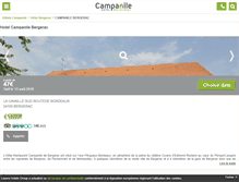 Tablet Screenshot of campanile-bergerac.fr